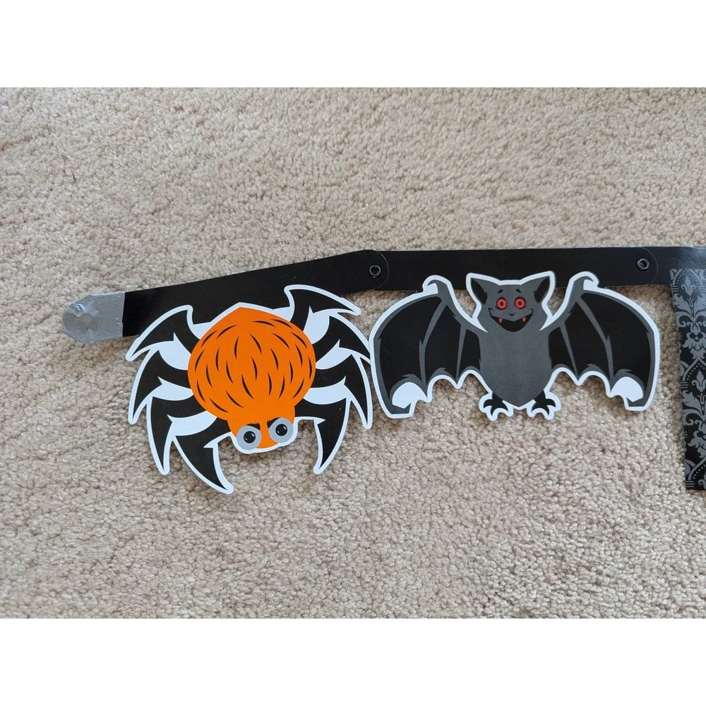 Halloween Game Set Floor Mat Spinner Jointed Banner Neon Spooky